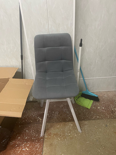 Стул на металлокаркасе Чилли зеленый / черный фото покупателя 1440