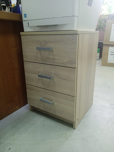 Тумба Хай-тек 420 с тремя ящиками дуб сонома фото покупателя 3