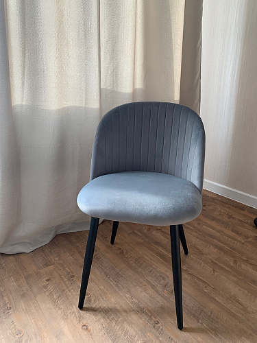 Стул на металлокаркасе Gabi gray / black фото покупателя 870