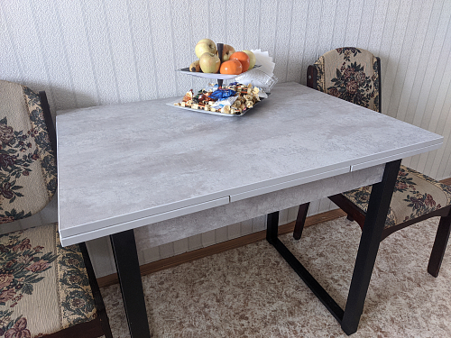 Стол Форли дуб велингтон / черный матовый фото покупателя 58