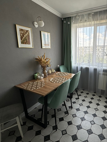 Деревянный стол Лота Лофт 120х75 белый матовый / дуб крафт золотой фото покупателя 937