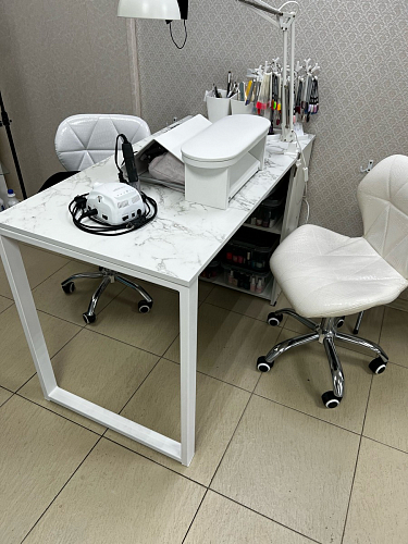 Письменный стол Битти Лофт 116х60х75 дуб вотан / черный матовый фото покупателя 16