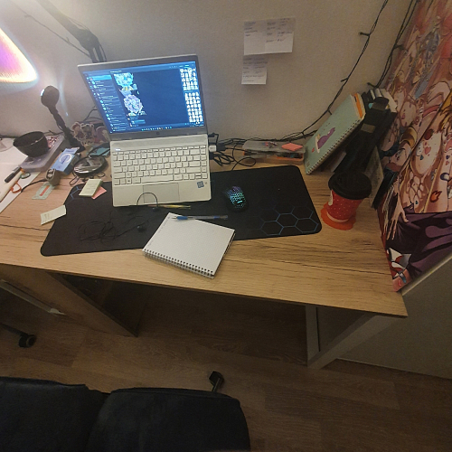 Письменный стол Битти Лофт 116х60х75 дуб делано светлый / белый матовый фото покупателя 67