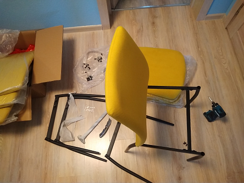 Стул на металлокаркасе Tod light purple / grey / black фото покупателя 41