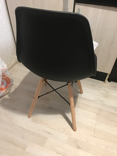 Пластиковый стул Eames PC-015 серо-голубой / дерево фото покупателя 240