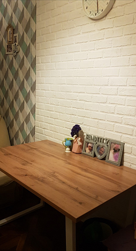 Стол раскладной Лота Лофт 120 25 мм юта / черный матовый фото покупателя 117