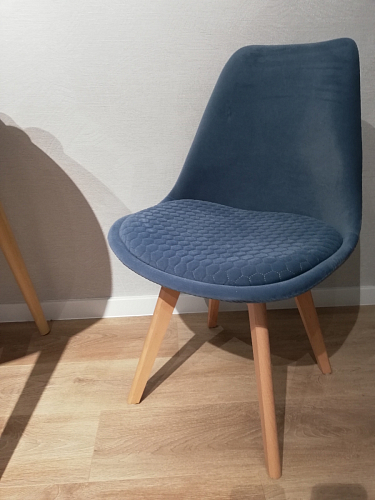 Стул Bonuss blue / wooden legs фото покупателя 177
