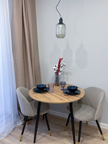 Стул на металлокаркасе Gabi 1 light purple / black фото покупателя 498