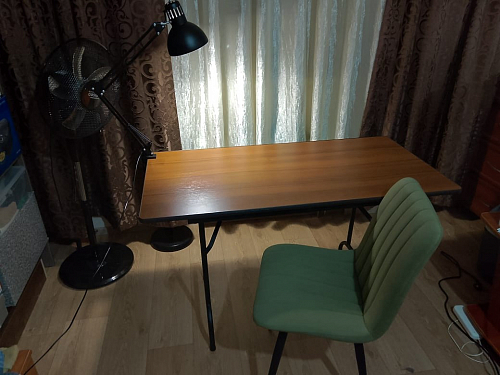 Стул на металлокаркасе Дани темно-серый (zd 995) / черный фото покупателя 7