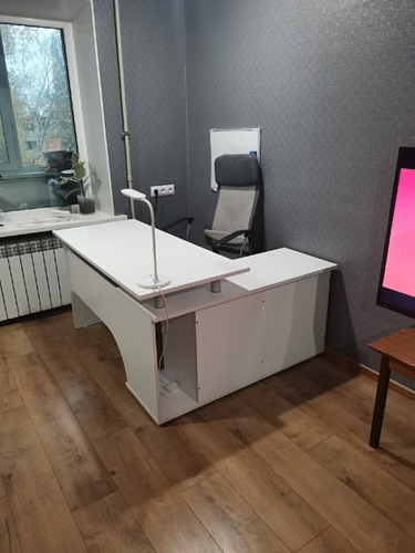 Компьютерный стол КСТ-109П правый дуб сонома / белый фото покупателя 1