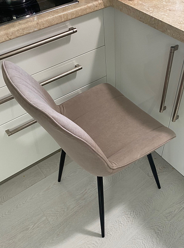 Стул на металлокаркасе Седа К латте / черный фото покупателя 291