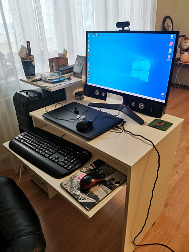 Компьютерный стол Джаз-24 правый дуб сонома фото покупателя 27