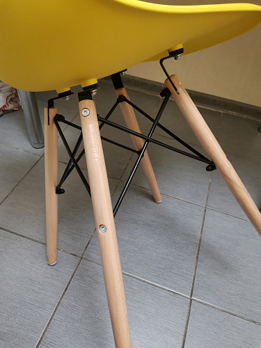 Стул Cindy Eames mod. 001 khaki / natural фото покупателя 68