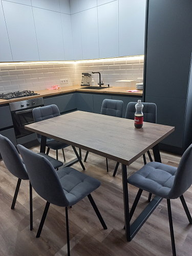 Стул на металлокаркасе Чилли бирюзовый / черный фото покупателя 1034