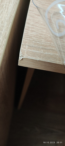 Стол письменный Kiwi дуб молочный  - Уцененный экземпляр фото покупателя 28