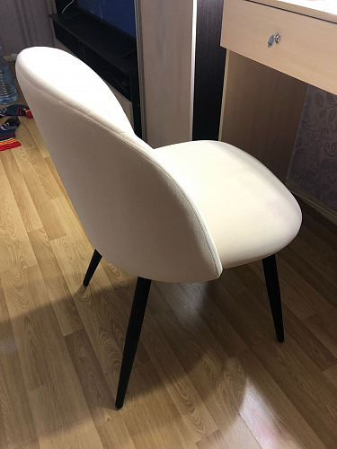 Стул на металлокаркасе Gabi 1 темно-серый / черный фото покупателя 77