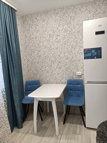 Стул на металлокаркасе Чилли К светло-серый велюр / черный каркас фото покупателя 1158