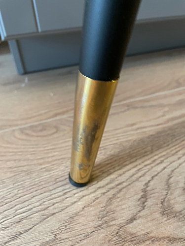 Стул на металлокаркасе Seda-1 dark gray / black / gold фото покупателя 8