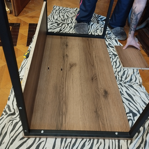 Письменный стол Клер Лофт дуб вотан / черный матовый фото покупателя 10