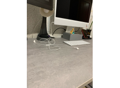 Письменный стол Битти Лофт 116х60х75 дуб вотан / черный матовый фото покупателя 101