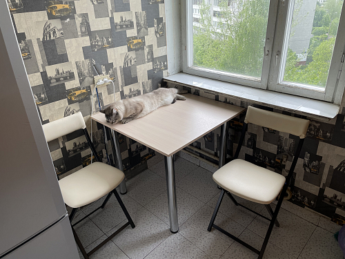 Стул на металлокаркасе Elevis белый полимер / светлый мусс фото покупателя 4