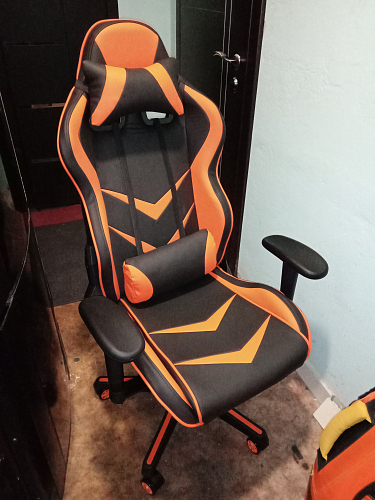 Компьютерное кресло Racer черный / красный / бежевый фото покупателя 7