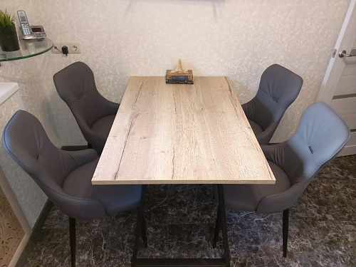 Стул на металлокаркасе Neli white / black фото покупателя 5