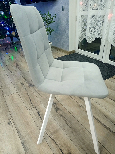 Стул на металлокаркасе Чилли синий / белый фото покупателя 1128