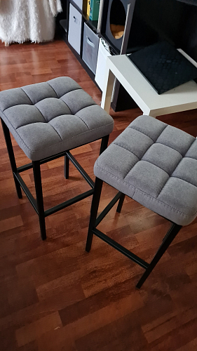 Барный стул Лофт линкольн белый / белый матовый фото покупателя 107