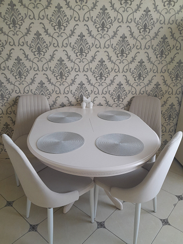 Стул на металлокаркасе Kora light purple / black фото покупателя 18