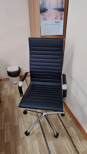 Компьютерное кресло Reus pu white / chrome фото покупателя 22