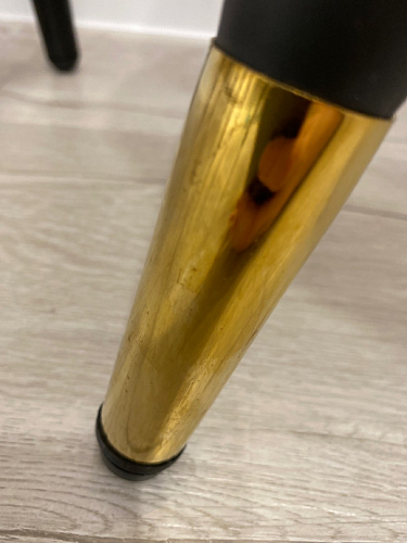 Стул на металлокаркасе Gabi 1 light blue / black / gold фото покупателя 502