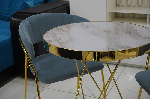 Стол Milena white / gold из шоурума 2