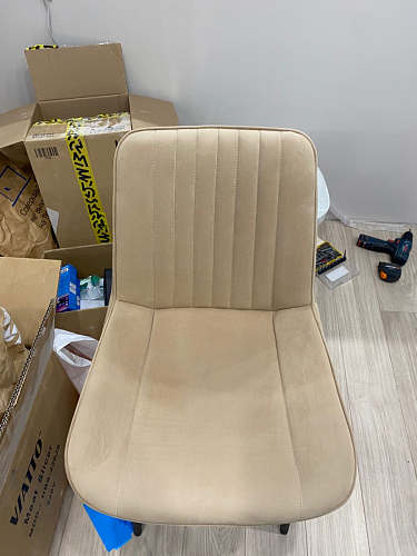 Стул на металлокаркасе Седа К кирпичный / черный фото покупателя 148