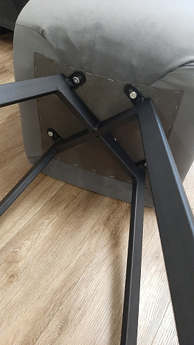 Стул на металлокаркасе Чилли К черный / зеленый фото покупателя 216