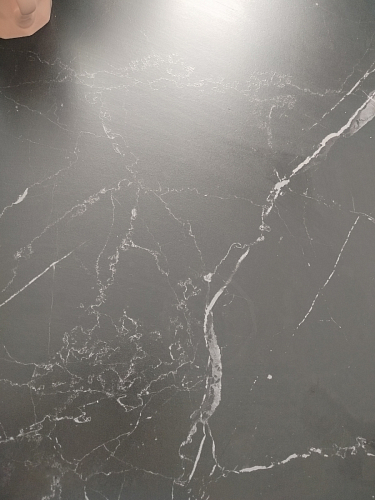 Керамический стол Вилли 140(200)х80 белый мрамор snow white / черный фото покупателя 35