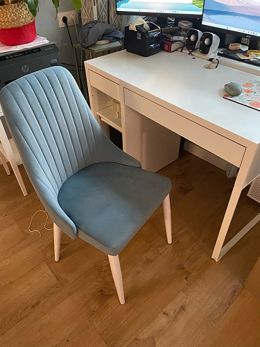 Стул на металлокаркасе Kora light purple / black фото покупателя 99