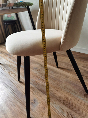 Стул на металлокаркасе Gabi latte / gold / black фото покупателя 811