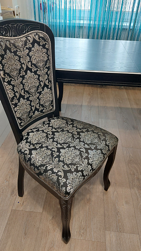 Стул Клето патина серебро / черный фото покупателя 4