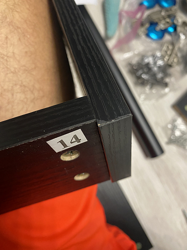 Компьютерный стол Soho black grained / white фото покупателя 1