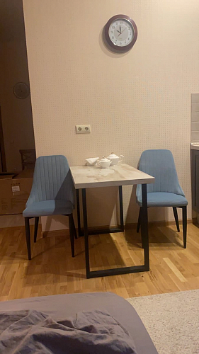 Стул на металлокаркасе Kora dark gray / black фото покупателя 420