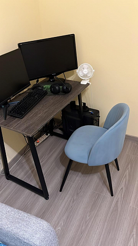 Стул на металлокаркасе Gabi 1 light purple / black фото покупателя 174