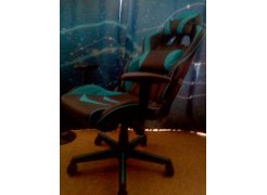 Компьютерное кресло Racer черное / голубое фото покупателя 36