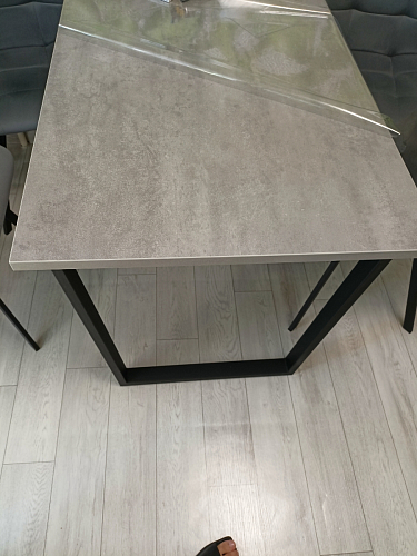 Деревянный стол Лота Лофт 140х80 черный матовый / бетон светлый фото покупателя 579