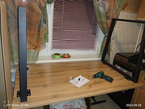 Стол Лота Лофт 140 25 мм черный матовый / бетон фото покупателя 445