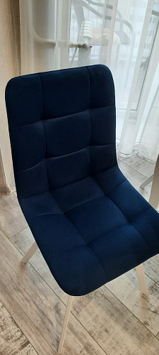 Стул на металлокаркасе Чилли бежевый / белый каркас фото покупателя 1073