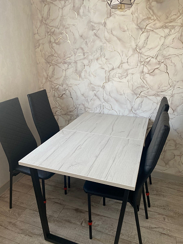 Деревянный стол Лота Лофт 120x75 дуб крафт табачный / черный матовый фото покупателя 789