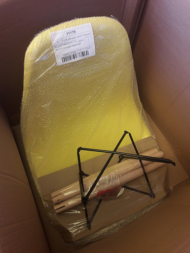 Стул Cindy Eames mod. 001 khaki / natural фото покупателя 473