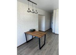 Деревянный стол Лота Лофт 120(160)х75 черный матовый / бетон светлый фото покупателя 251