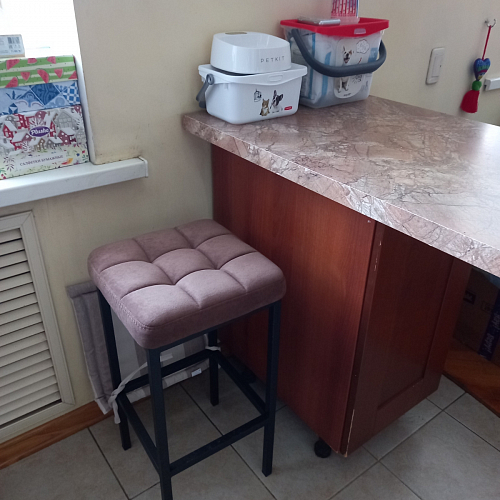 Барный стул Лофт катания лаванда / белый матовый фото покупателя 45